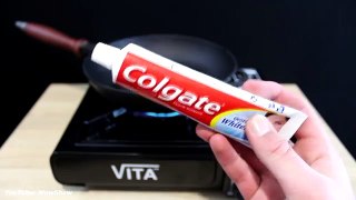 EXPERIMENT What Happen if You Drop Toothpaste into HOT PAN(360p)