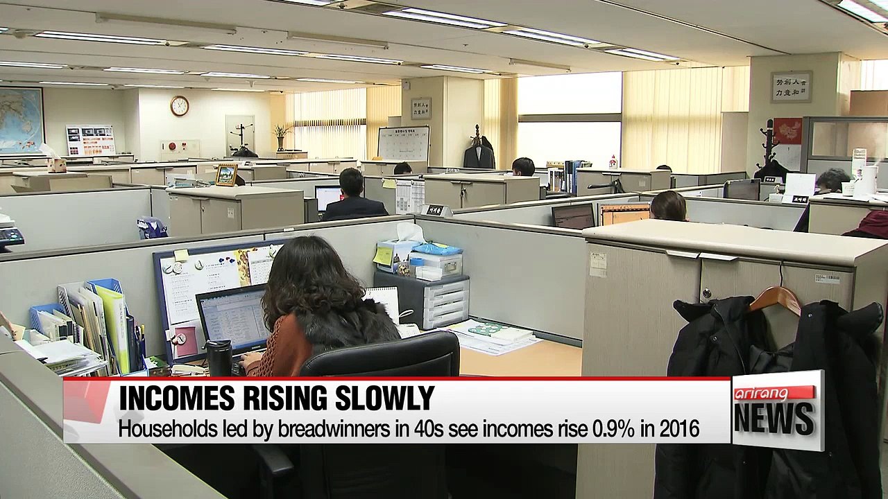 Incomes of households headed by 40-somethings saw weak growth in 2016