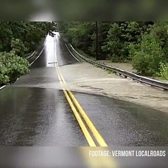 Watch how soil erosion can swallow up your road during floods