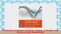 READ ONLINE  Predictive Analytics and Data Mining Concepts and Practice with RapidMiner