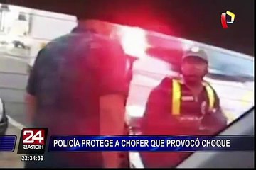 Policía que protegió a chofer infractor podría ser sancionado