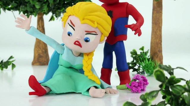 Spiderman Gets Sick Needs Shot Prank Videos Superheroes in Real Life Play Doh Animation Hulk Joker