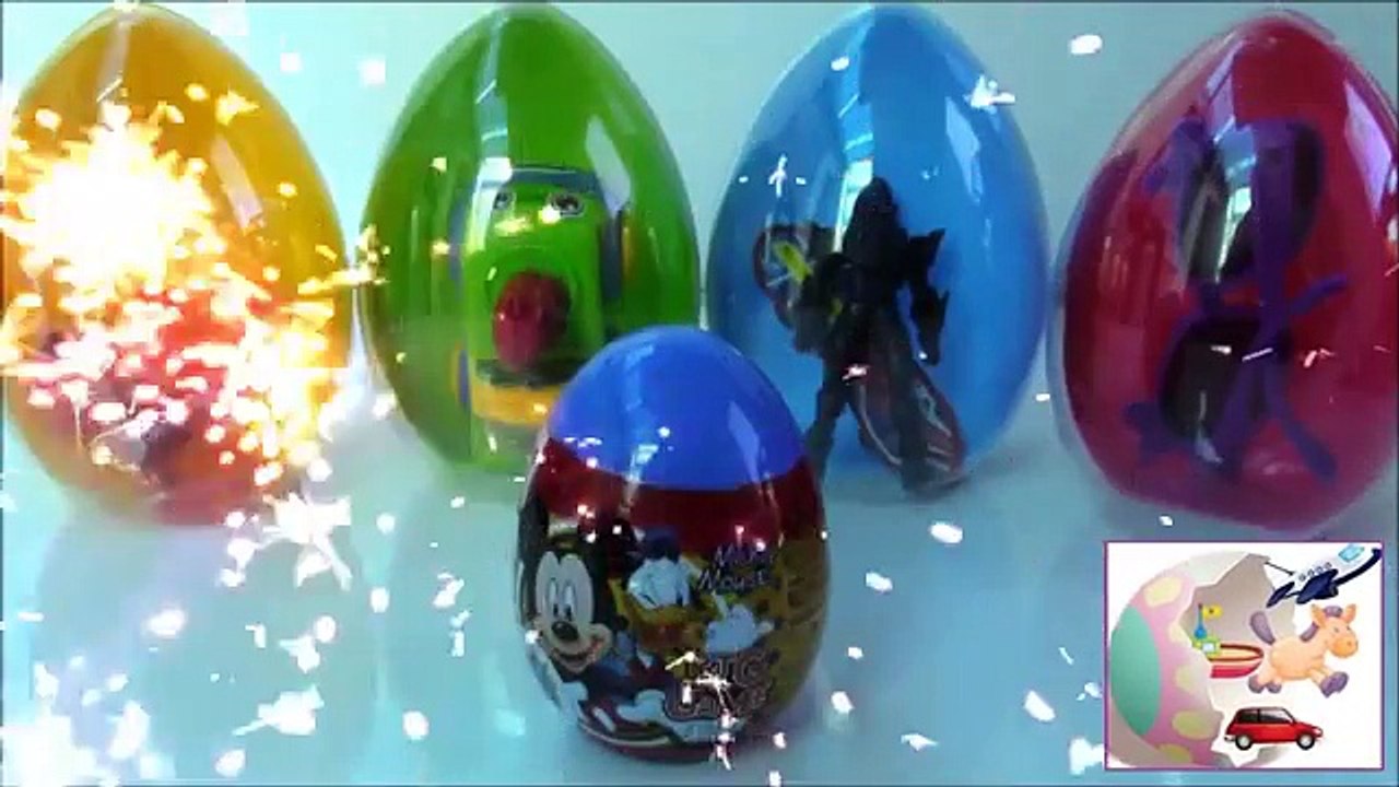 GIANT Mickey Mouse Surprise Egg Play Doh - MLP Minnie Mouse Donald Duck Goofy Mystery Mini