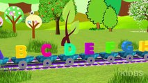 ABC Train Song | ABC Songs for Children & Nursery Rhymes | Popular Nursery Rhymes For Kids