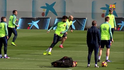 FC Barcelona training session: All prepared for the visit of Sporting