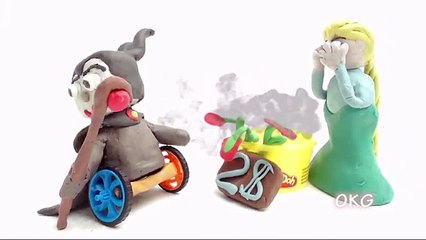 Maleficent Baby Making Popcorn Episode Stop Motion Video Play Doh Animation