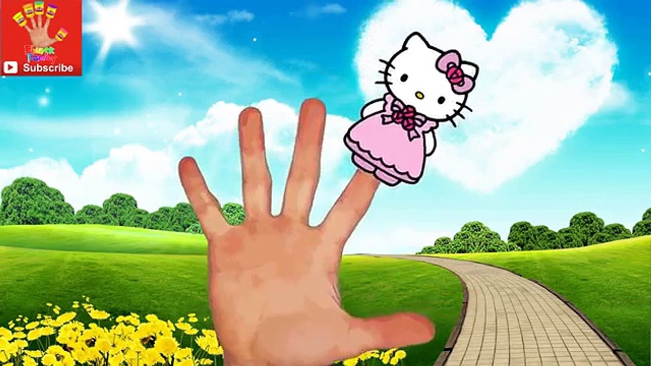 HELLO KITTY Lollipops Finger Family Play Doh Song Nursery Rhymes HELLO KITTY COLORS