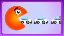 Fun Pacman Colors with Cars | Learn Colors with Pacman Eating Colors | Preschool Learning Videos