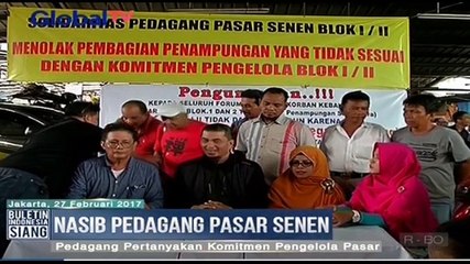 Derita Pedagang Pasar Senen