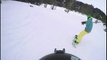 Faire du snowboard et tomber sur un mouton, oups !!