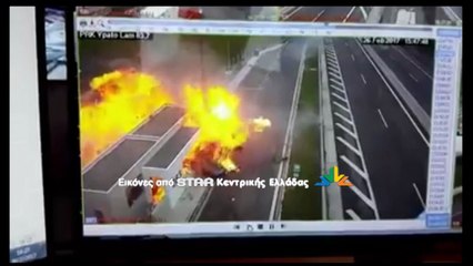 Ο Π. Μαδιάς στο σημείο της τραγωδίας στη Θήβα