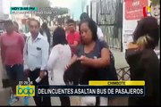 Chimbote: delincuentes armados asaltan a pasajeros de bus