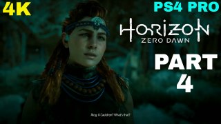 Horizon Zero Dawn 4K 2017 Gameplay Part 4 - A Seeker Of The Gates (PS4 PRO)