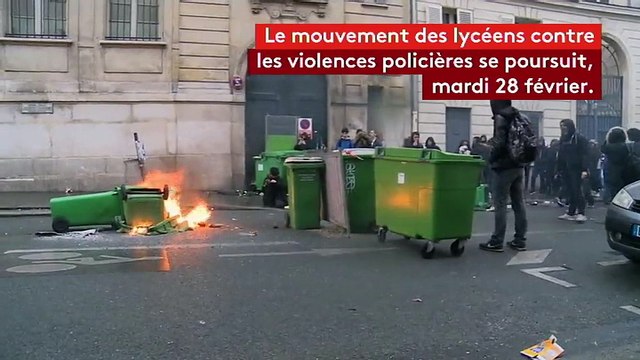 Mobilisation contre les violences policières : lycéens et forces de l'ordre s'affrontent de nouveau Paris