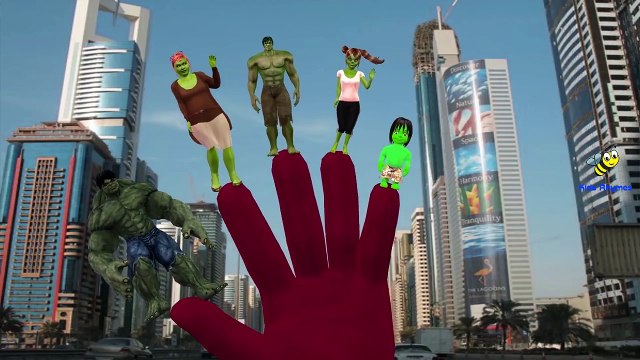 Hulk Vs Red Hulk Cartoons Finger Family Rhymes | Superman Spiderman Ironman Batman Finger