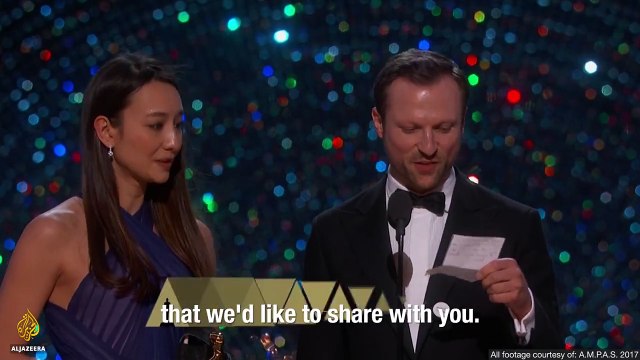 Holy Quran quoted at Oscars during 'The White Helmets' acceptance speech