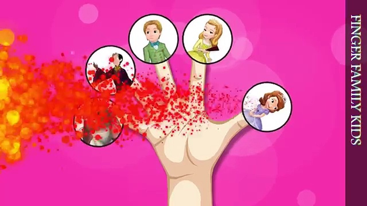 Finger Family Song Sofia the First Princess Amber Prince James Cedric Clover Nursery Rhyme