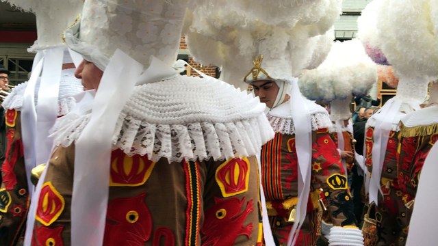 Binche : Les Gilles sont de sortie, toutes plumes dehors