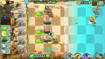 Plants Vs Zombies 2: Big Wave Beach Day 9 Ghost Pepper Homing Thistle