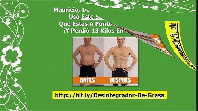Programa Alimenticio Para Bajar De Peso | Desintegrador De Grasa
