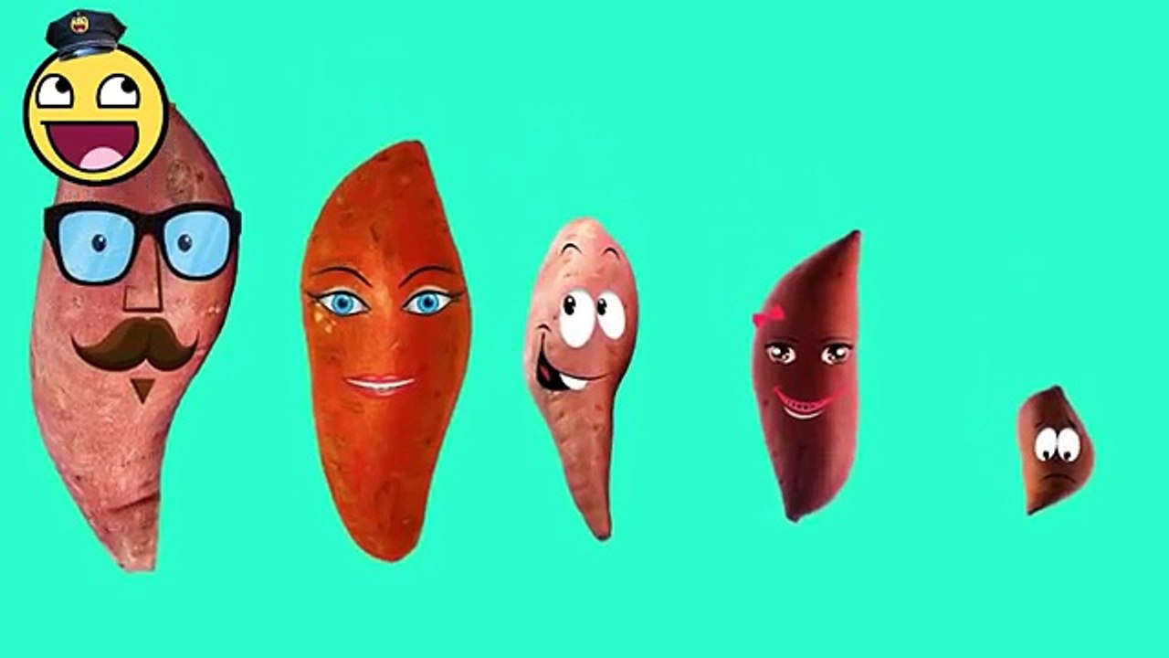 Preschool Songs | Sweet Potato 2D Finger Family | Rhymes Lyrics