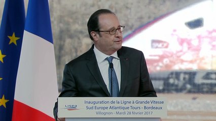Discours d'inauguration de la Ligne à Grande Vitesse SEA Tours-Bordeaux
