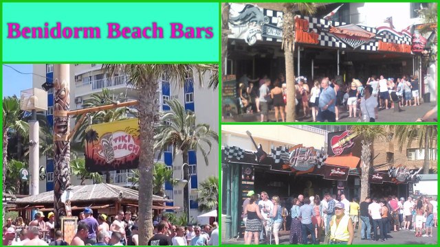 Benidorm Beach Bars, Tiki Beach, Daytona & Heart Break ☀️