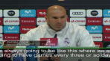 Zidane makes no excuses for fixture congestion