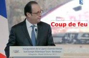 Coup de feu pendant le discours de François Hollande