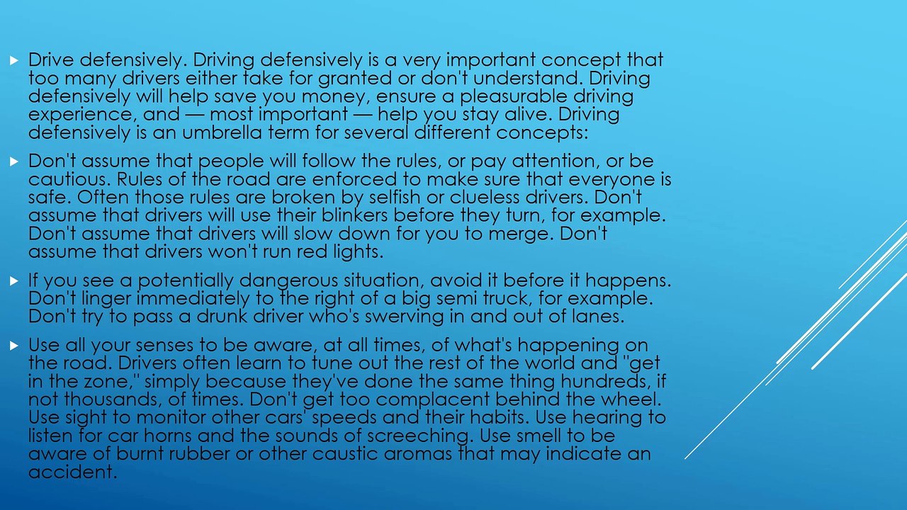 How To Drive A Car Part 2