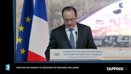 François Hollande : un gendarme tire par accident durant son discours, 2 personnes blessées (vidéo)