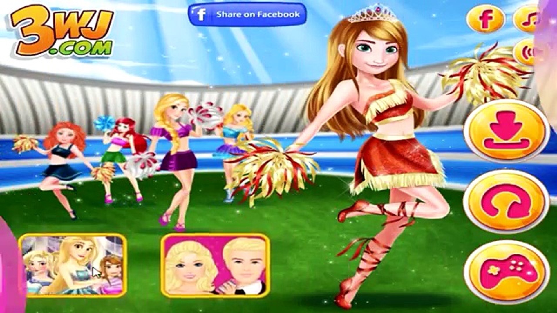 Disney Cheerleaders - Disney Princess Games - HD