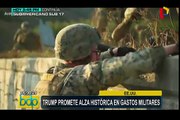 Estados Unidos: Donald Trump promete alza histórica en gastos militares
