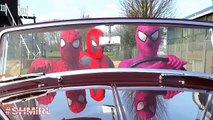 PINK SPIDERGIRL BATH TIME vs SPIDERMAN Bubble BathTime - Fun in Real Life Superhero Movie