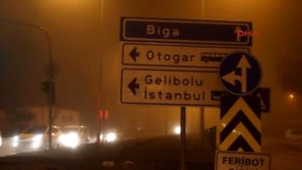 Çanakkale'de Sis Deniz Ulaşımını Durdurdu