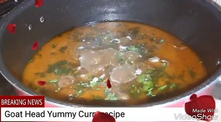 Goat Head Yummy Curry recipe part 4