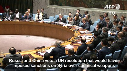 Russia, China veto UN resolution on Syria sanctions