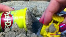 CAT construction Matchbox on a Mission - Mighty Machines at Jobsite with mud water and Sand Castle