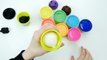 Play & Learn Colours with Play Doh Smiley Face Superheros Hulk Captain America and Creativ
