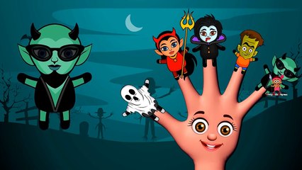 Helloween Cartoons Singing Finger Family Children Nursery Rhymes for Kids Babies