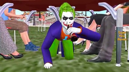 SuperHeroes Fat Spiderman Finger Family | Joker Play Doh Frozen Elsa Finger Family Nursery