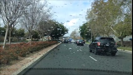 Drive to Upland library from Rancho Cucamonda; California; gut pains