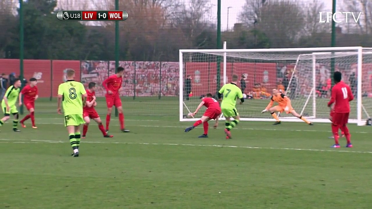 12  Liverpool u18s 3-1 Wolverhampton Wanderers u18s (McAuley, Camacho, Simmonds