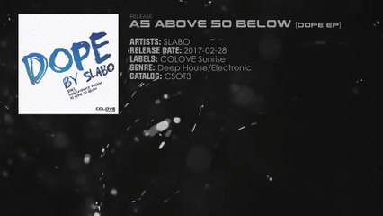 SLABO - As above so below (Original Mix)