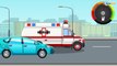 Emergency Vehicles Cartoon | The Ambulance & Tow Truck | Ambulance car's wheels problem Episode 14