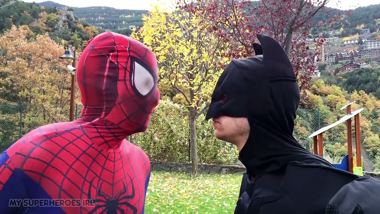 Spiderman VS Venom VS Batman In Real Life Superhero Movie Epic Superheroes Battle Fight Ma