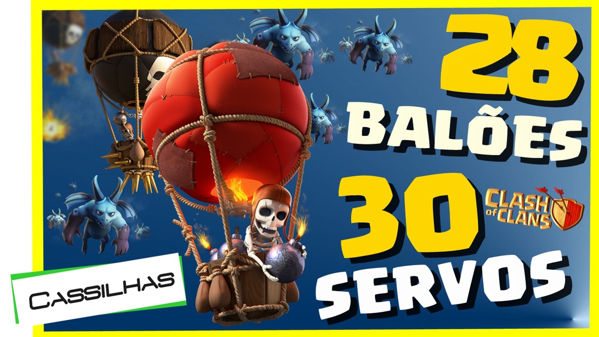Clash of Clans #88  Ataque BALÕES E SERVOS CV8  Será que derruba CV8 FULL   PTBR