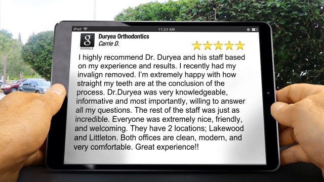 Duryea Orthodontics Littleton Wonderful5 Star Review by Carrie D.