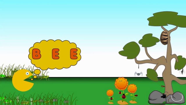 Packman with INSECTS and BUGS for Kids to Learn Names