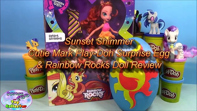 MY LITTLE PONY Gigante de Play Doh Huevo Sorpresa de SUNSET SHIMMER Huevo Sorpresa y Juguetes de Coleccionista